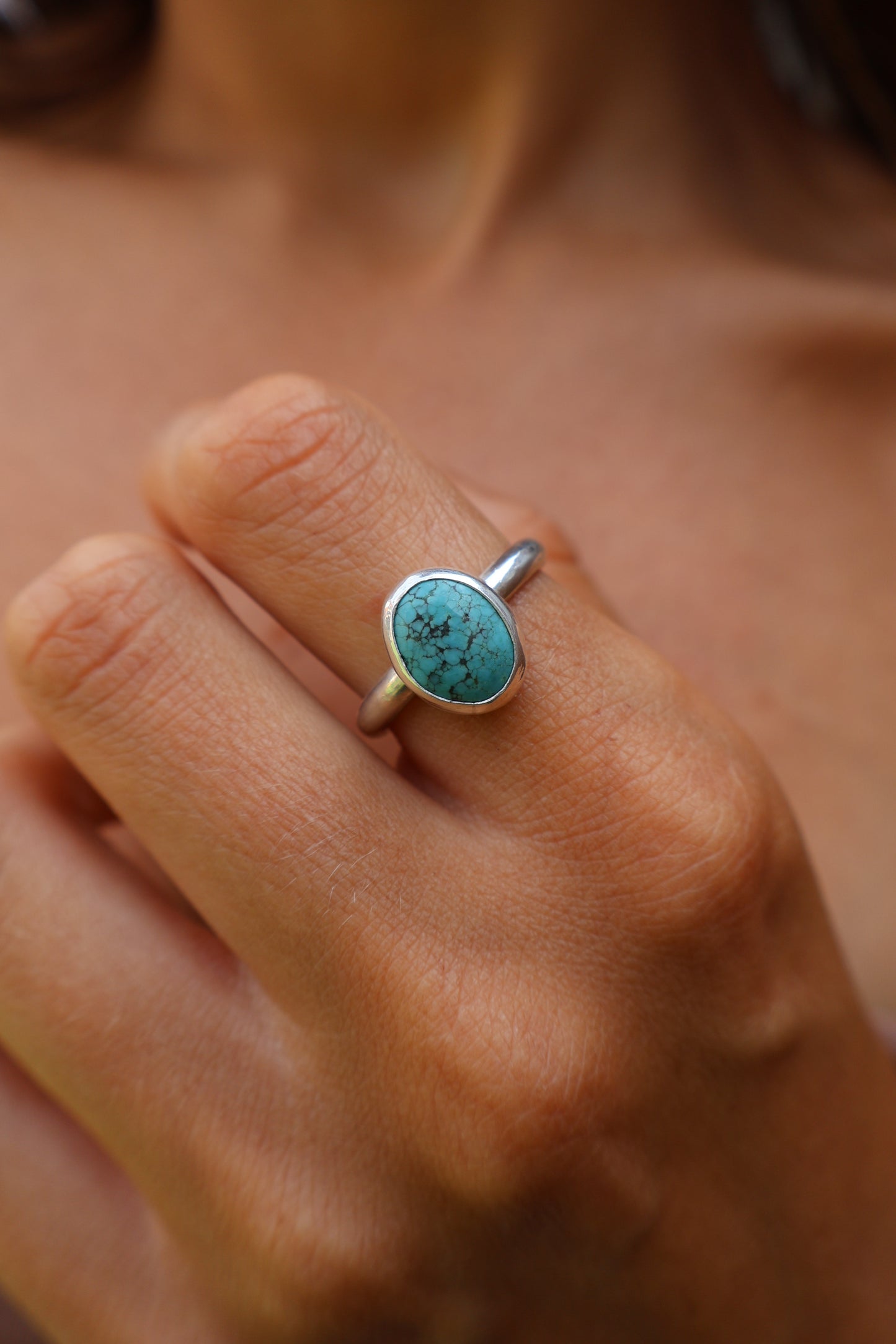 Tibetan Turquoise Sterling Silver Ring