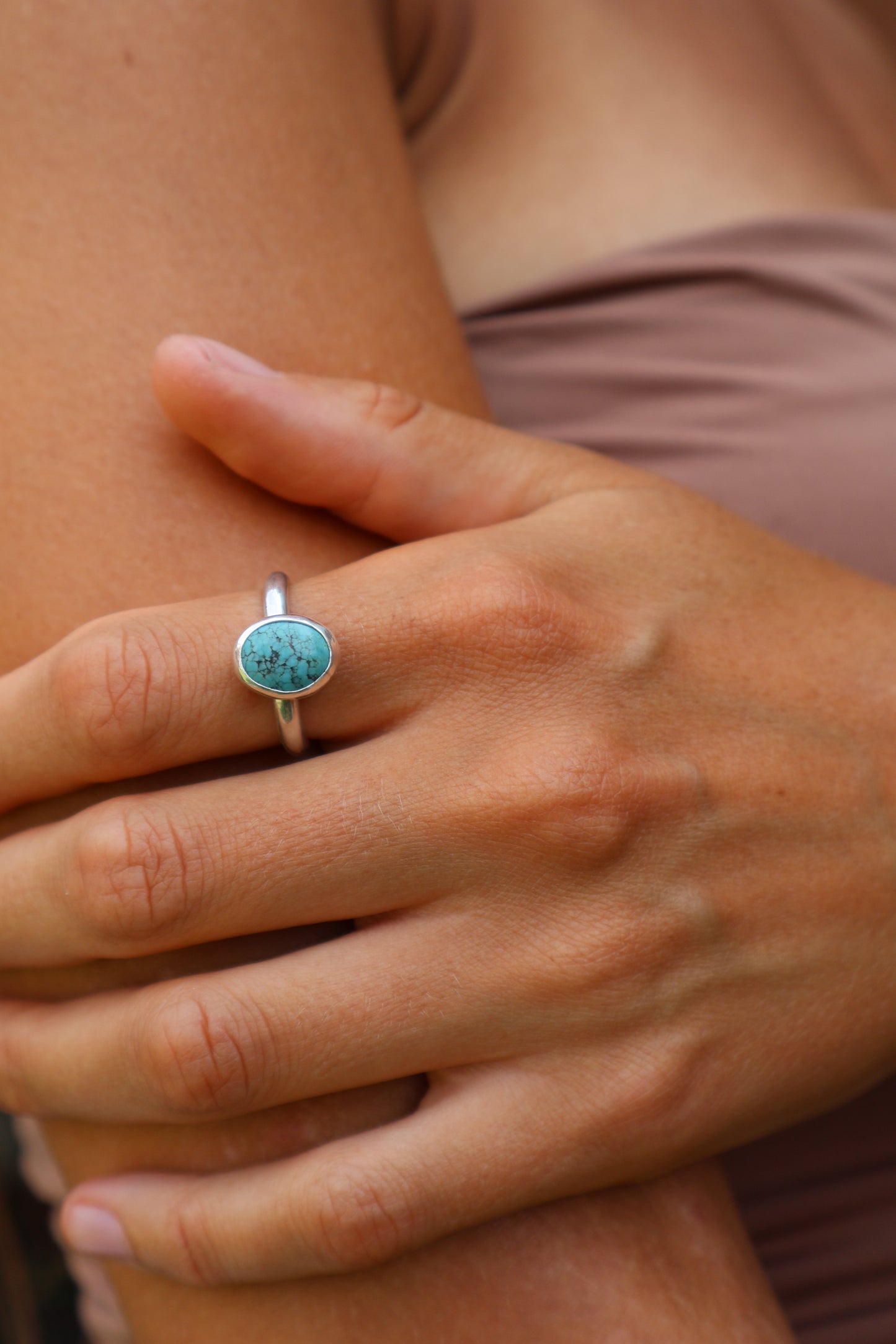 Tibetan Turquoise Sterling Silver Ring