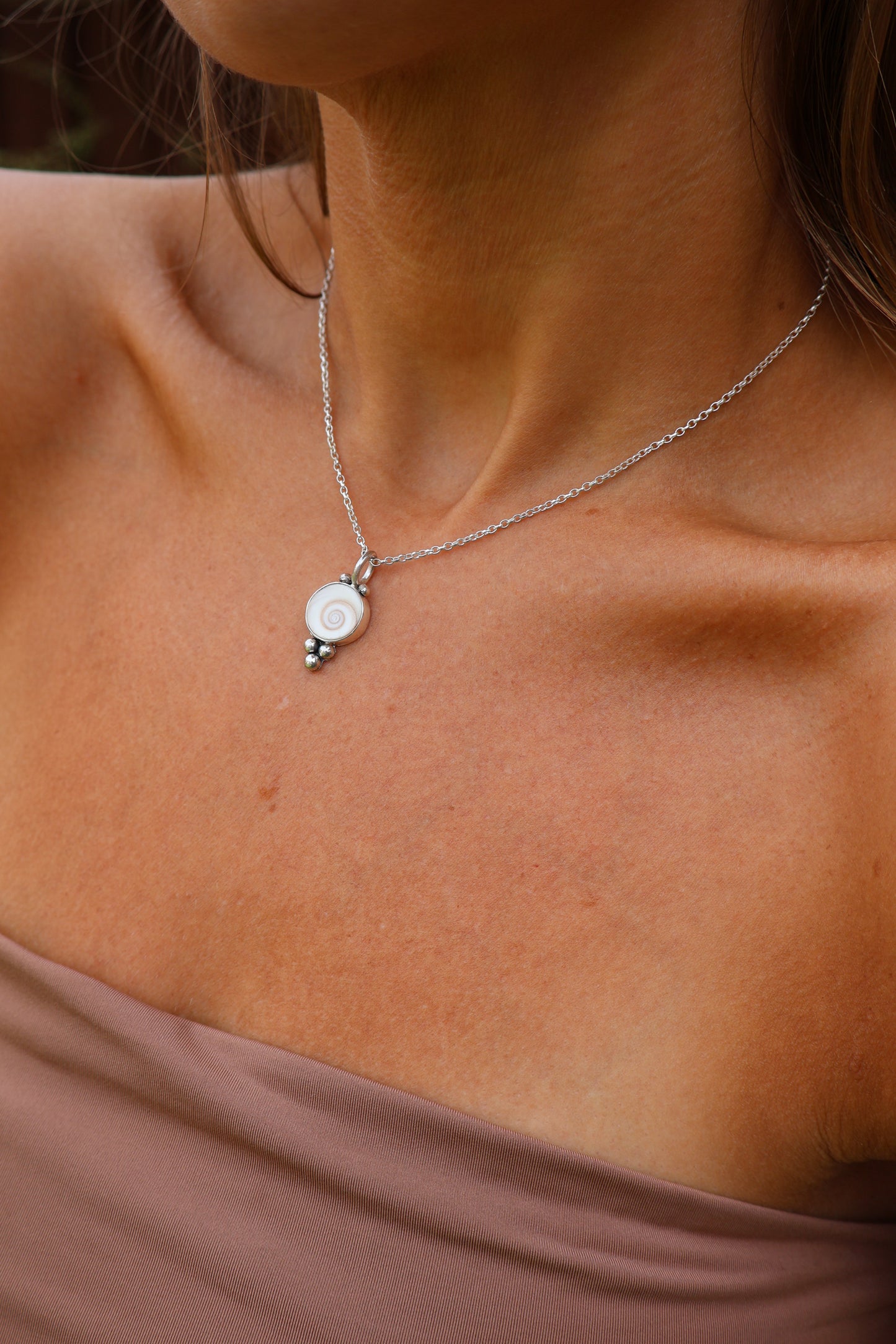 Shiva Shell Sterling Silver Pendant