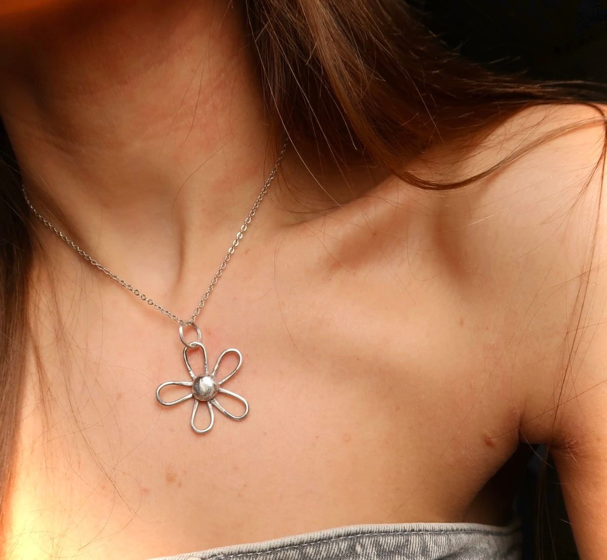 Flower Necklace Pendant