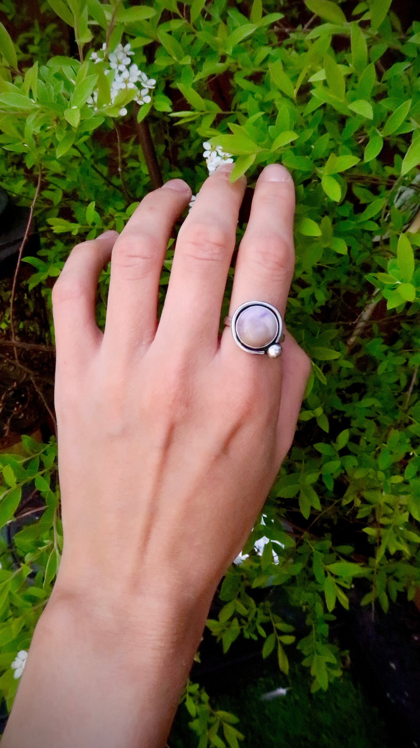 Fox Glove Hammered ring