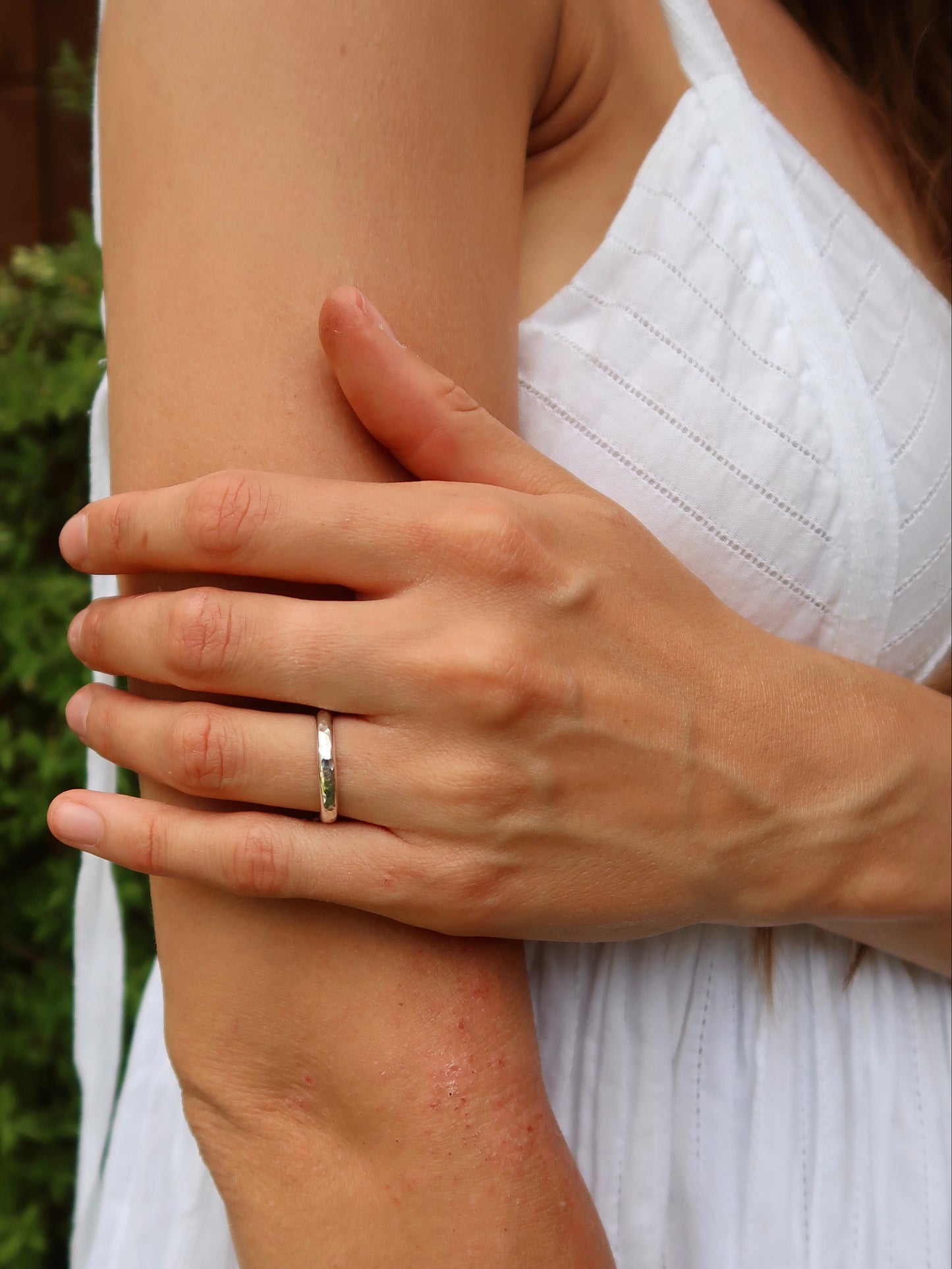 Hammered Stacker Ring