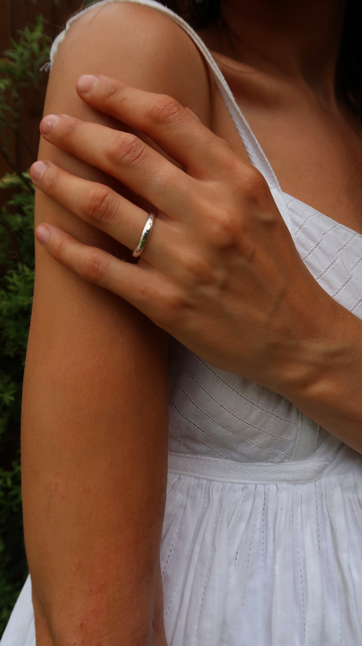 Hammered Stacker Ring