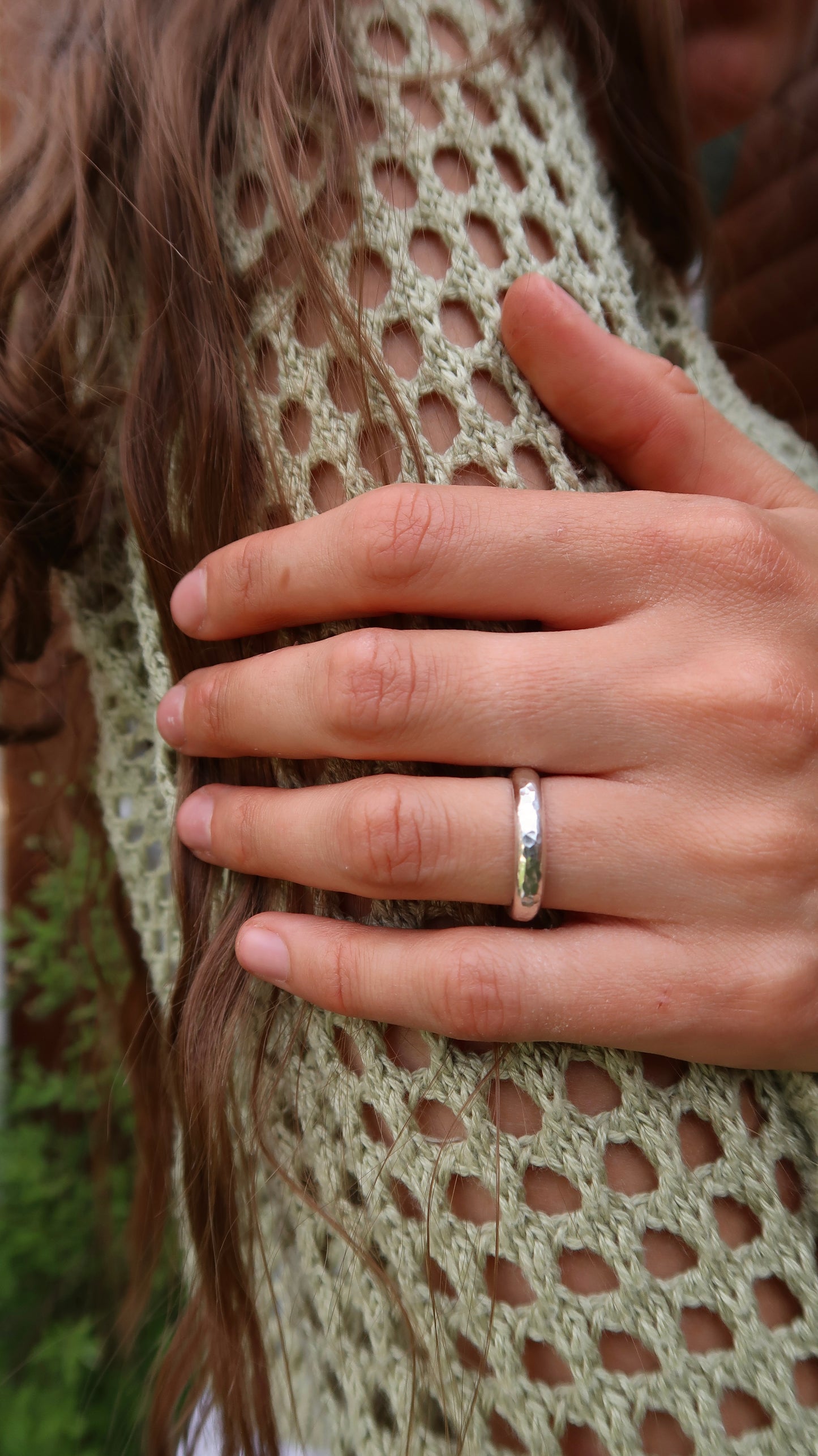 Hammered Chunky Ring