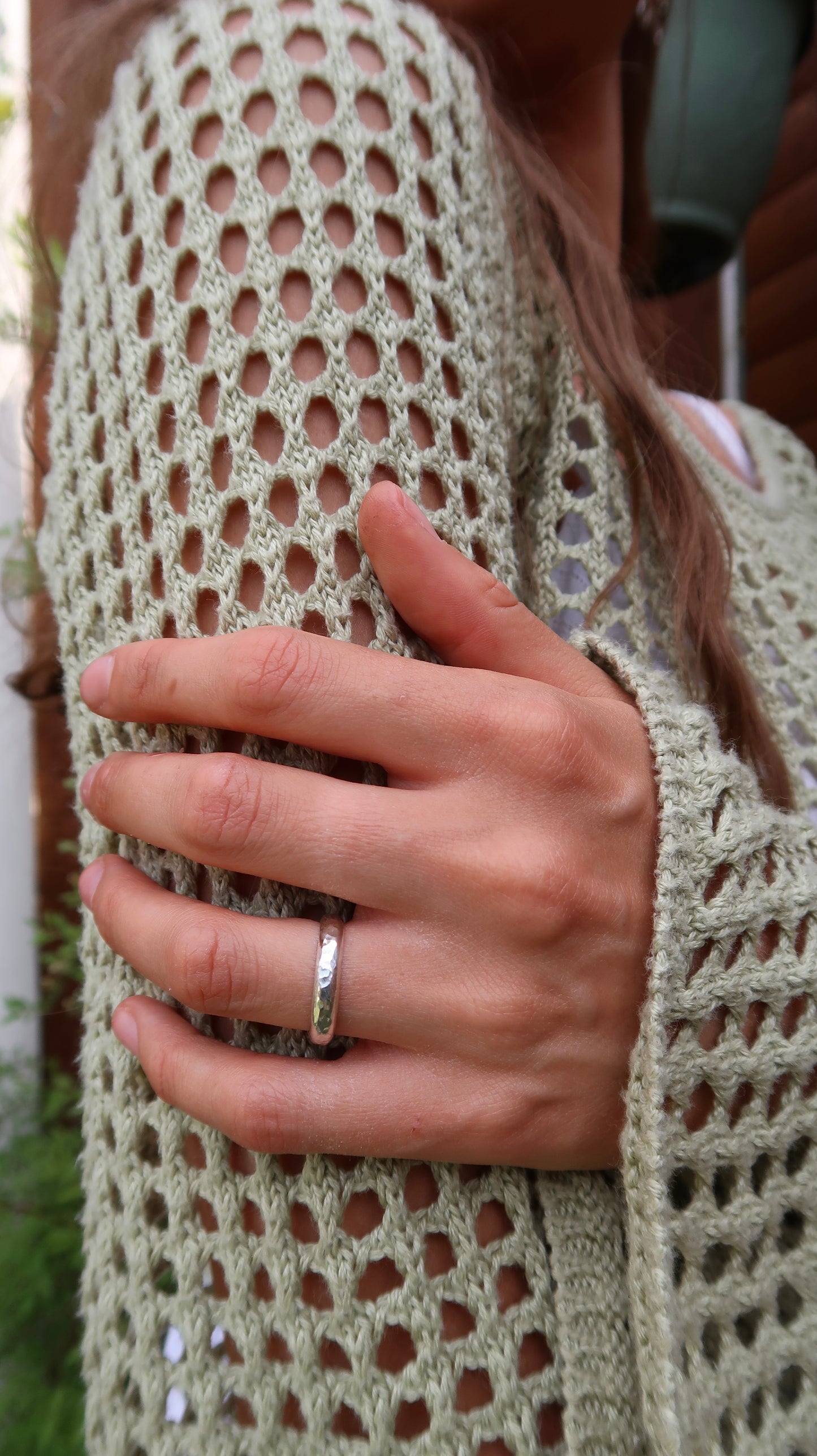Hammered Chunky Ring