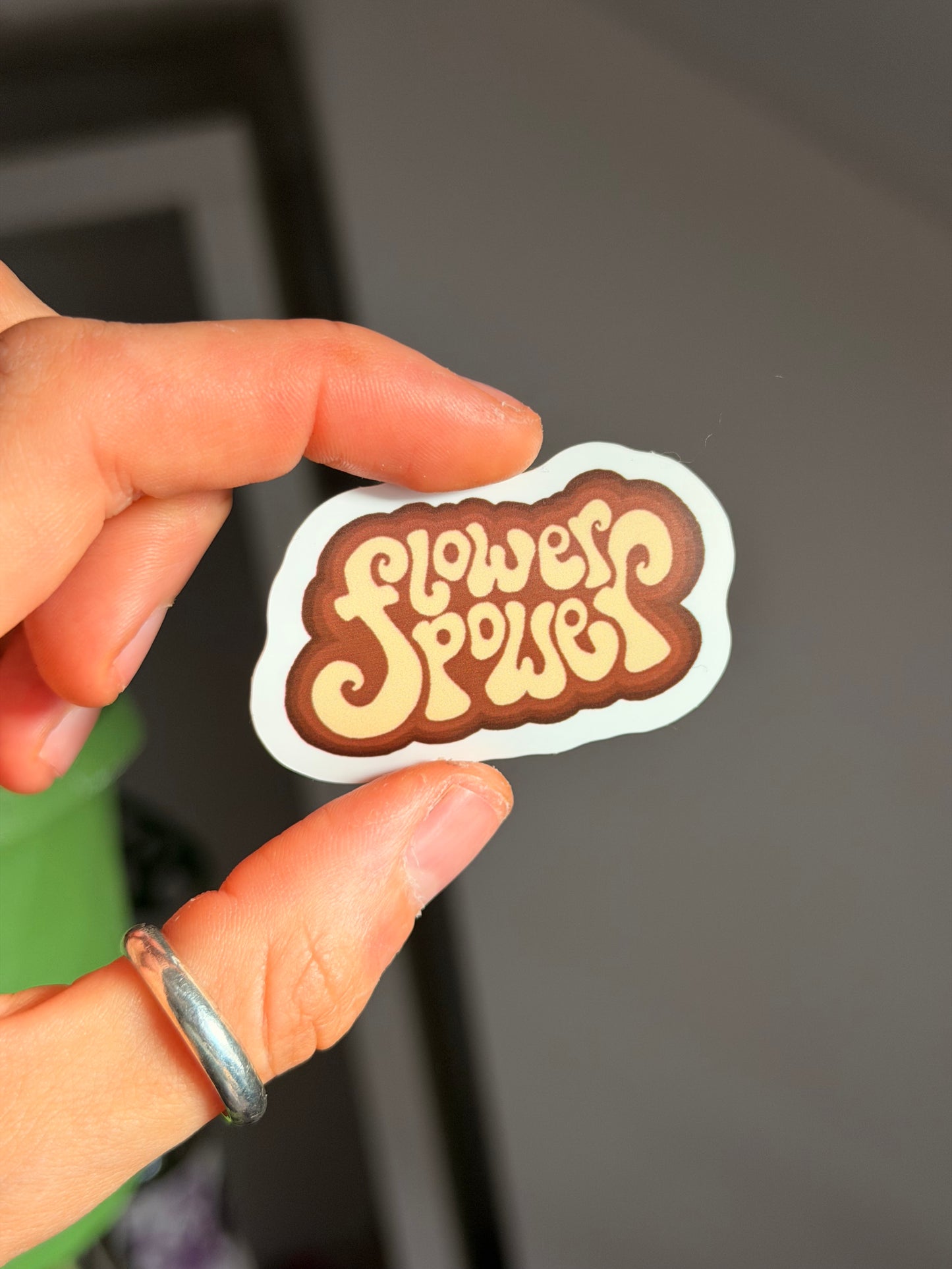 flower power sticker