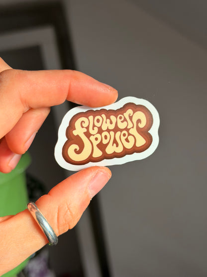 flower power sticker