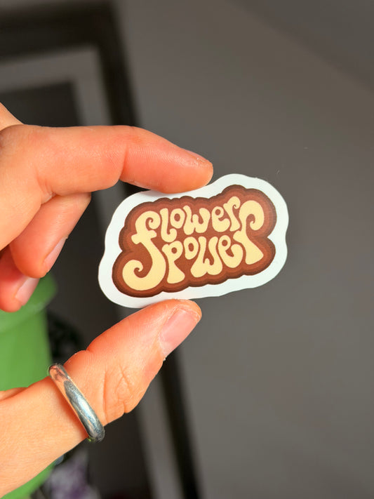 flower power sticker