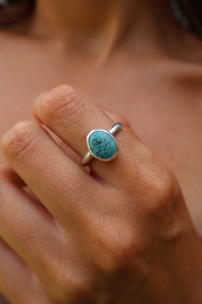 Tibetan Turquoise Sterling Silver Ring