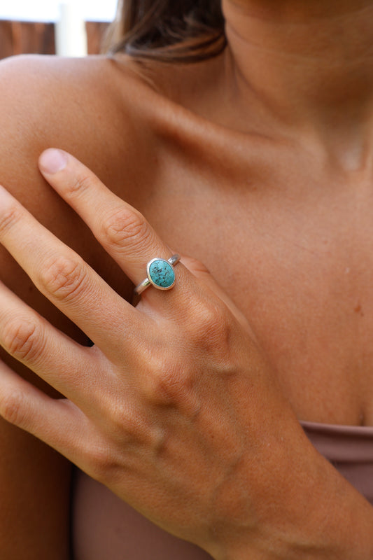 Tibetan Turquoise Sterling Silver Ring