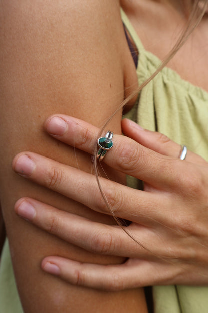 double band earthy midi ring size G 1/2