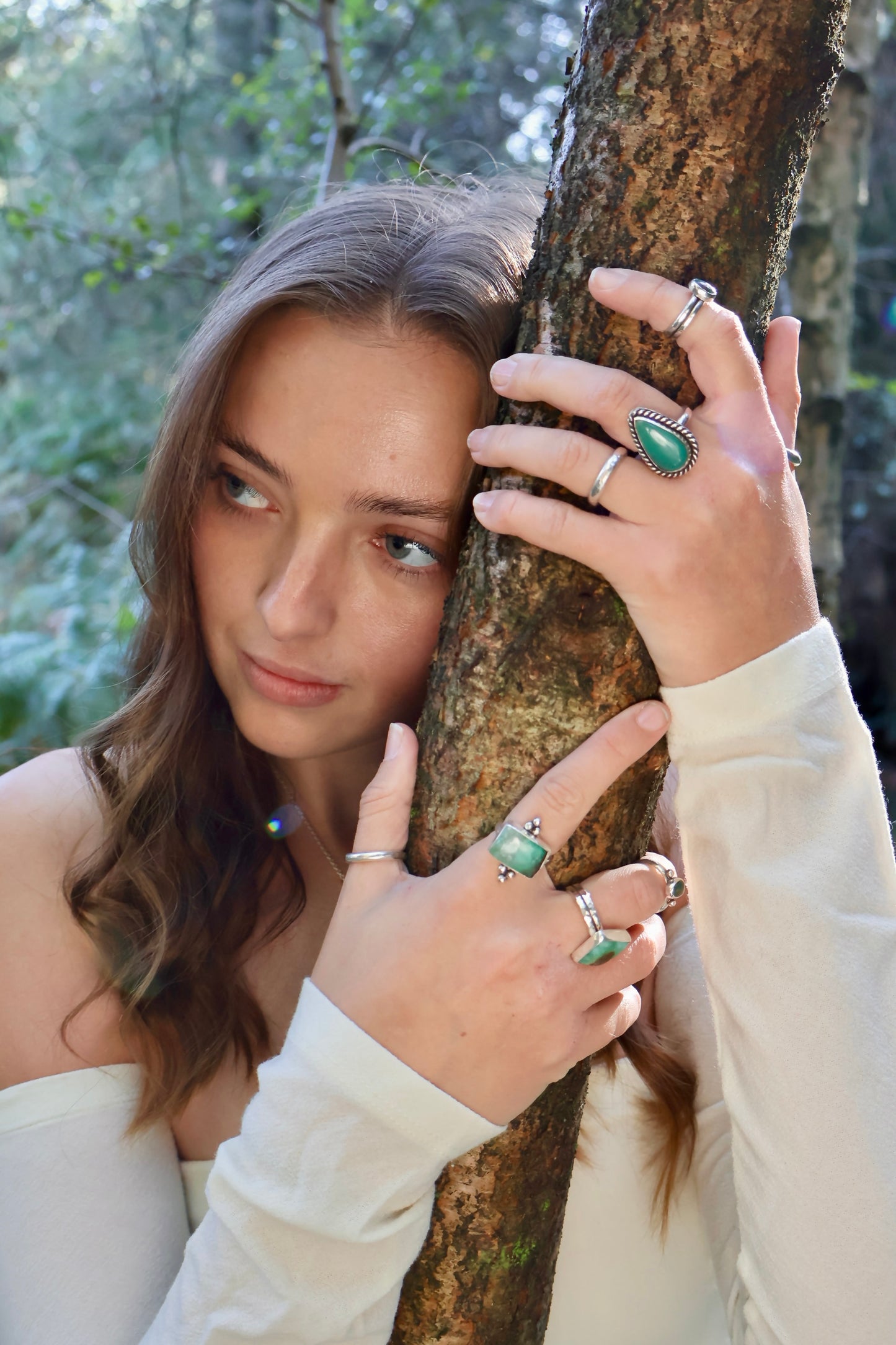 twisted wire statement ring size O