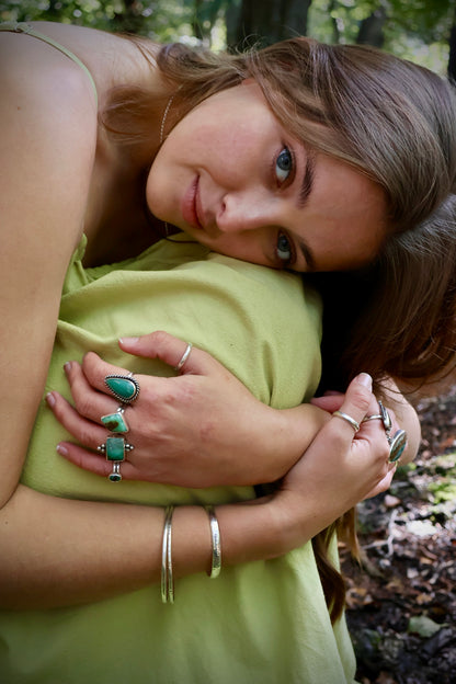 twisted wire statement ring size O