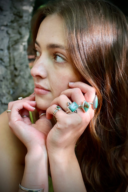 double band earthy midi ring size G 1/2