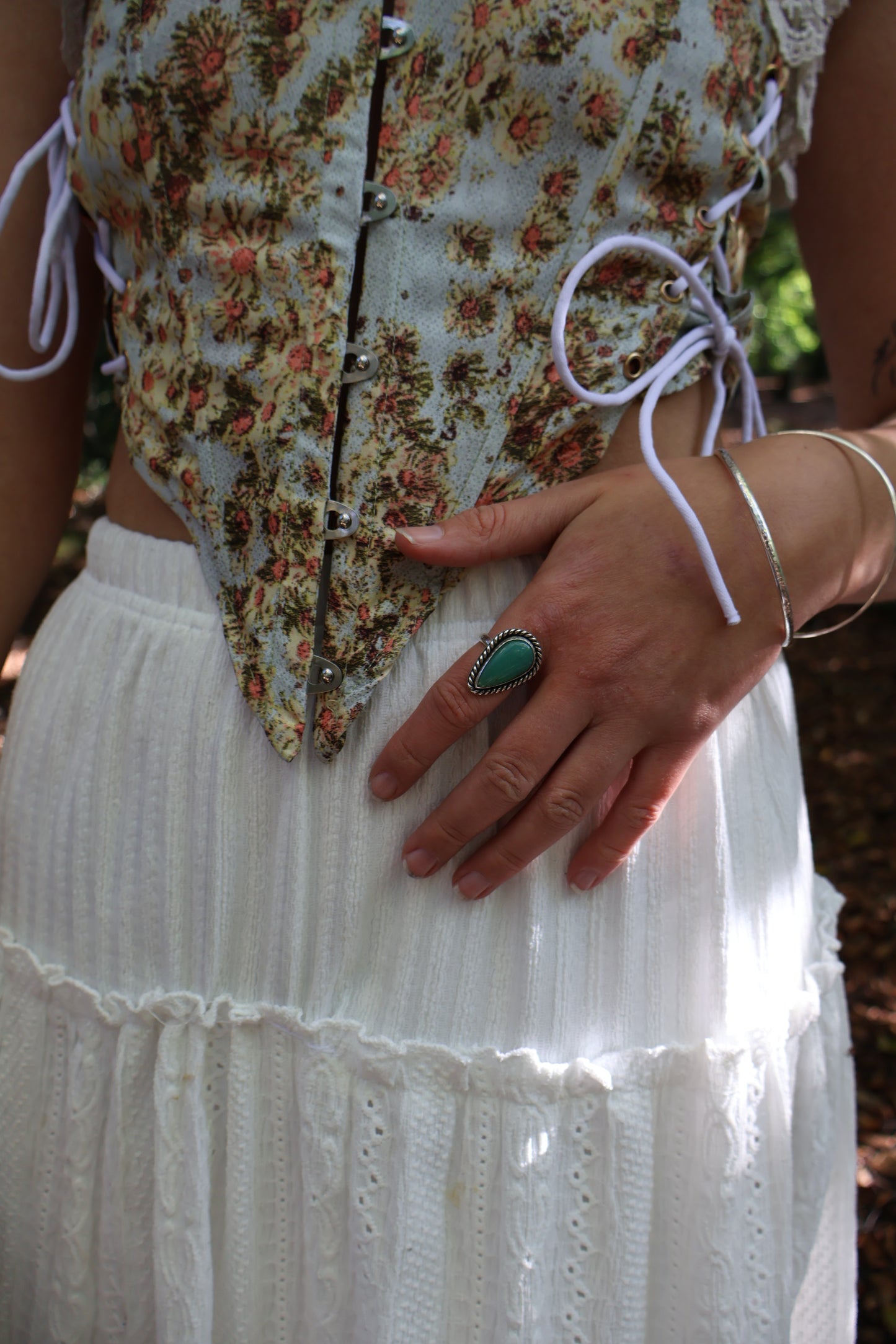 twisted wire statement ring size O