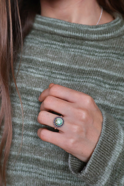 turquoise ella sterling silver ring size N