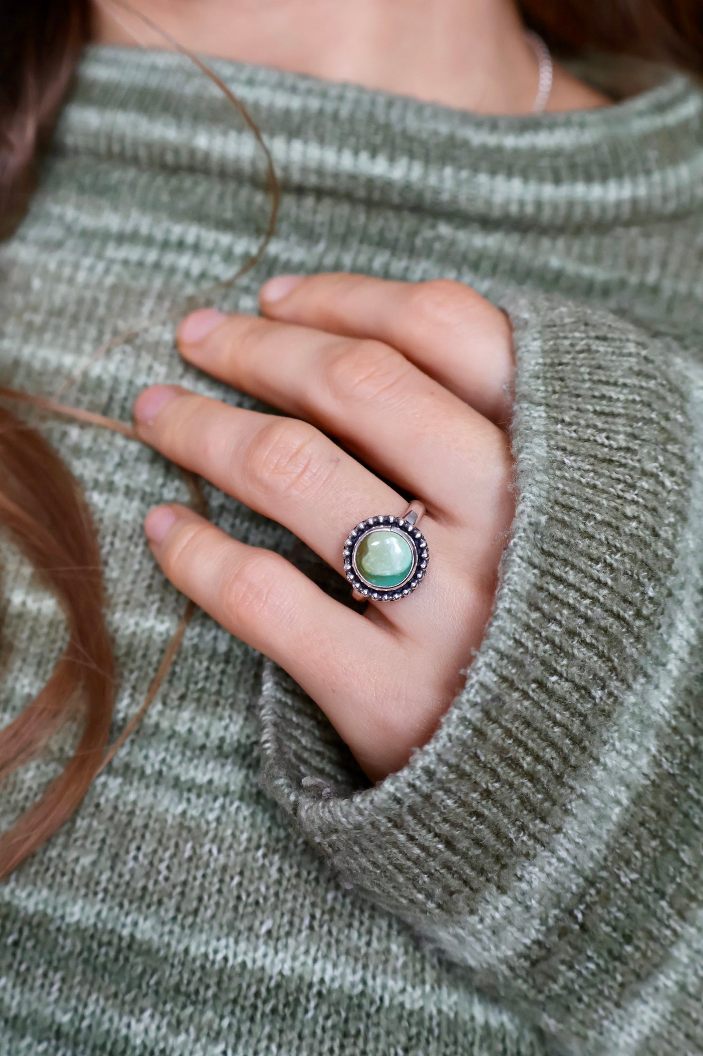 turquoise ella sterling silver ring size N