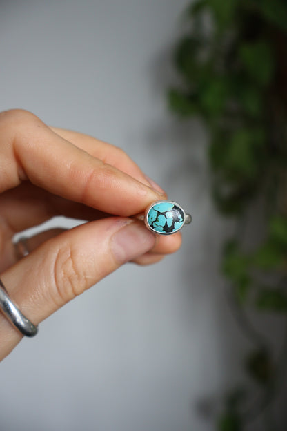 simple stone chunky ring size J