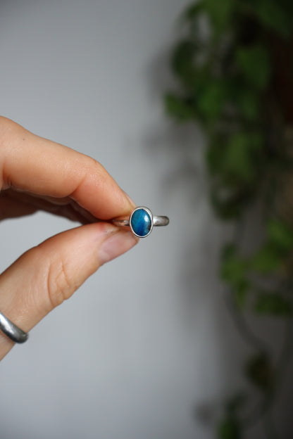 blue midi ring size H