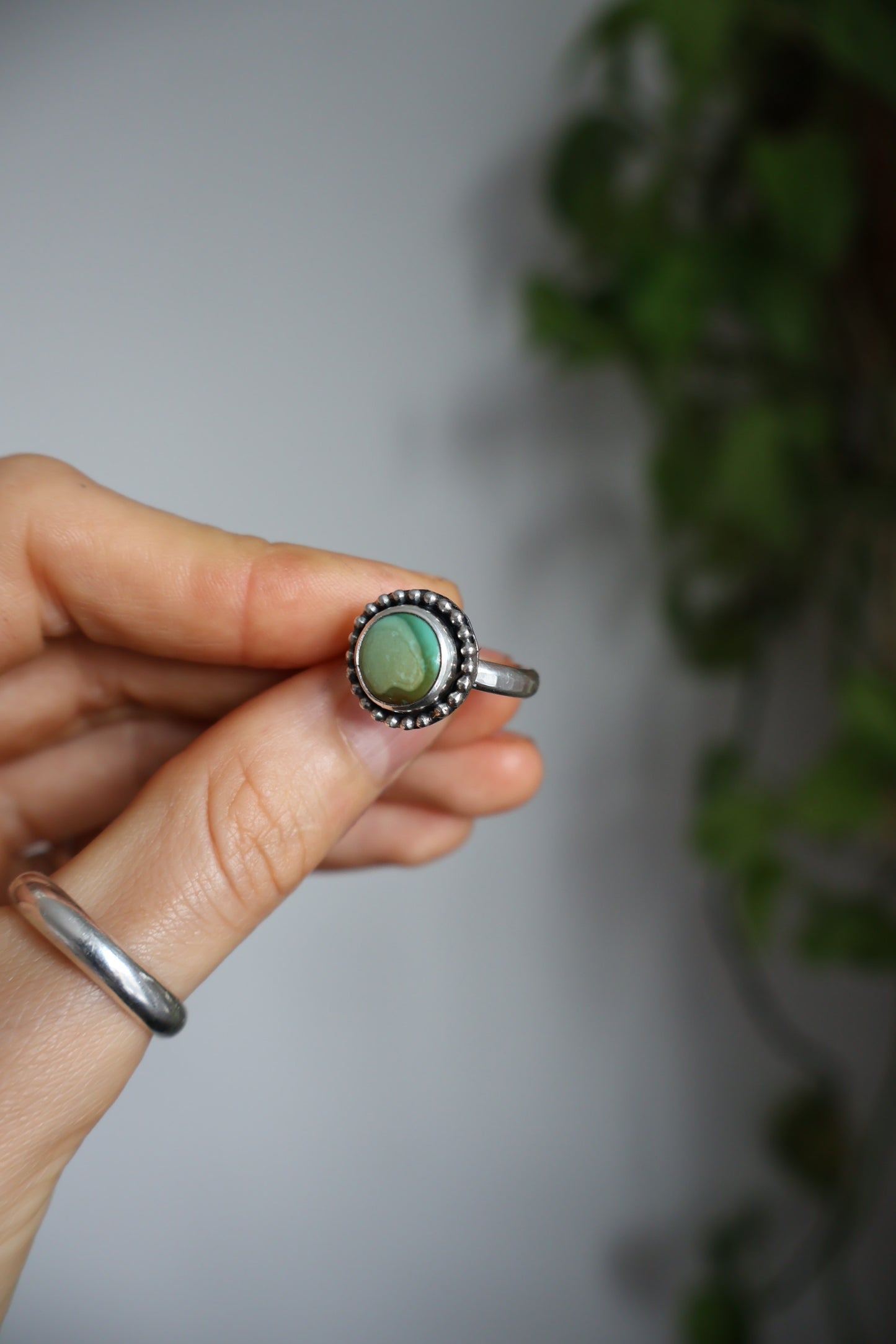 turquoise ella sterling silver ring size N