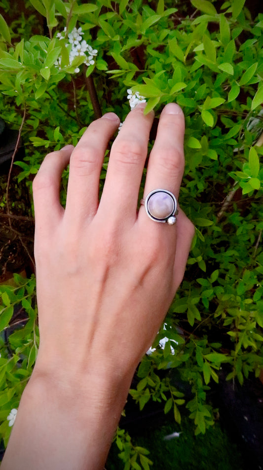 Fox Glove Hammered ring