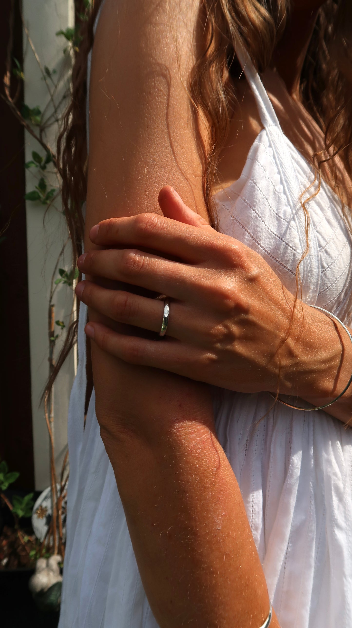 Hammered Stacker Ring
