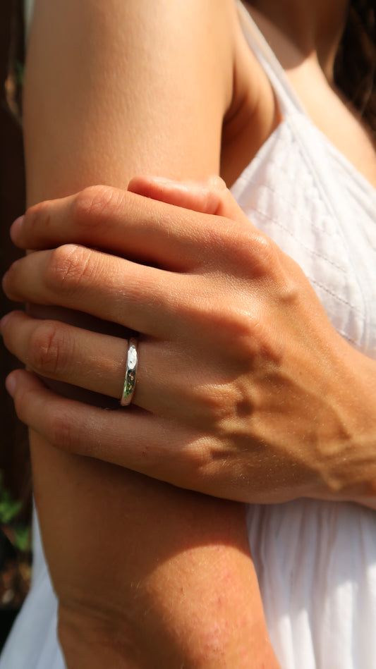 Hammered Stacker Ring