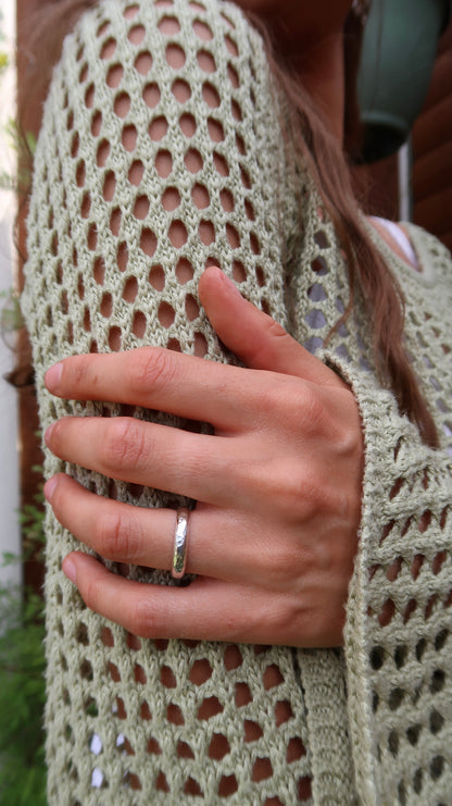 Hammered Chunky Ring