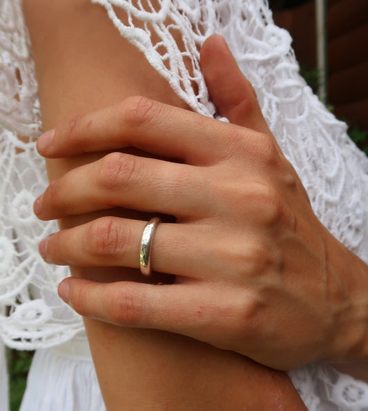 Hammered Chunky Ring