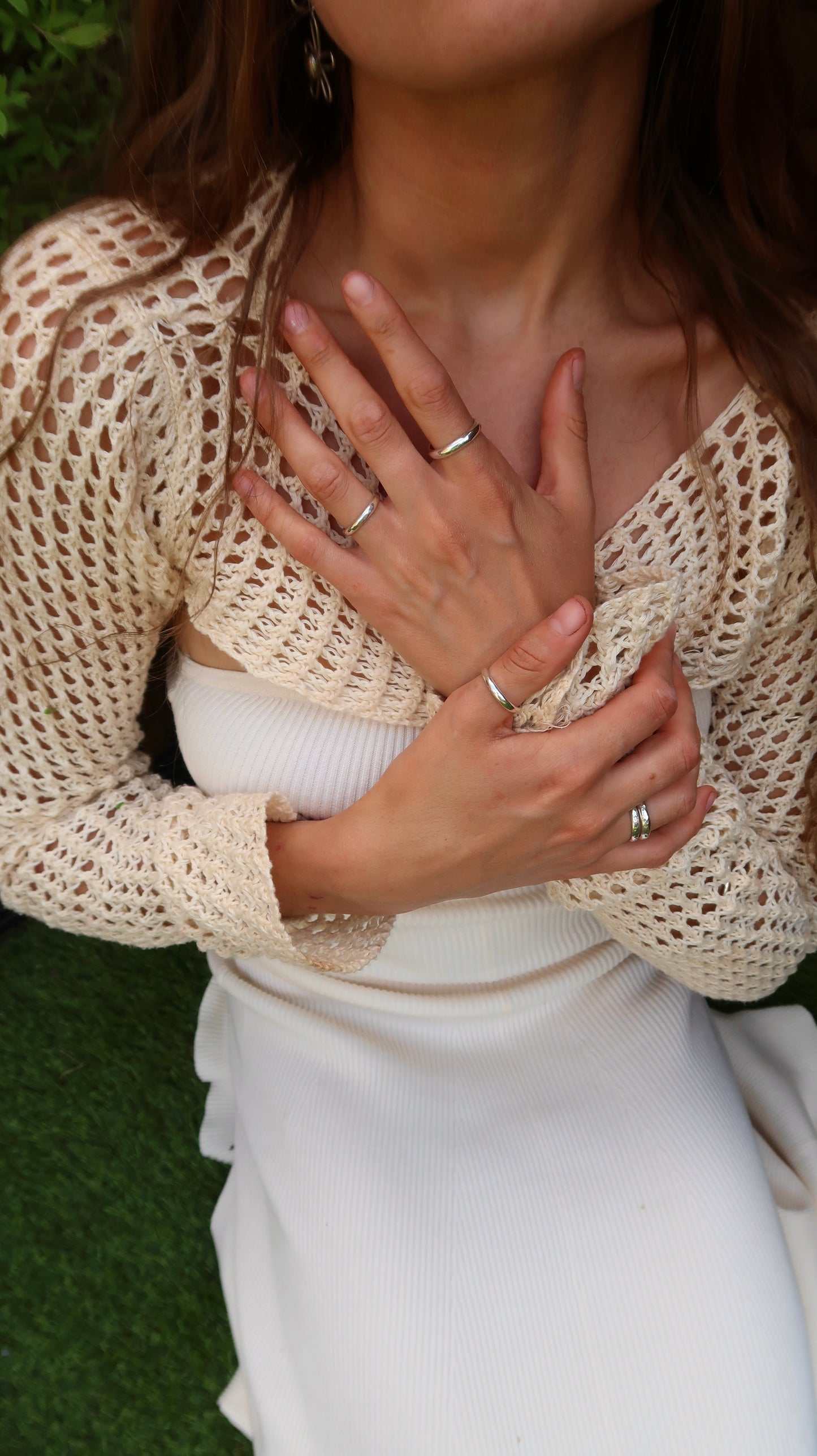 Hammered Chunky Ring