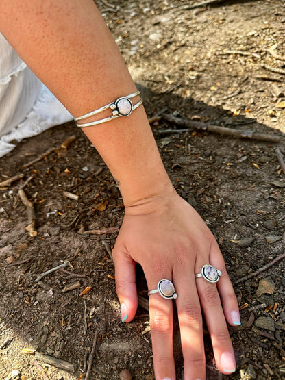 Fox Glove Double Band Ring