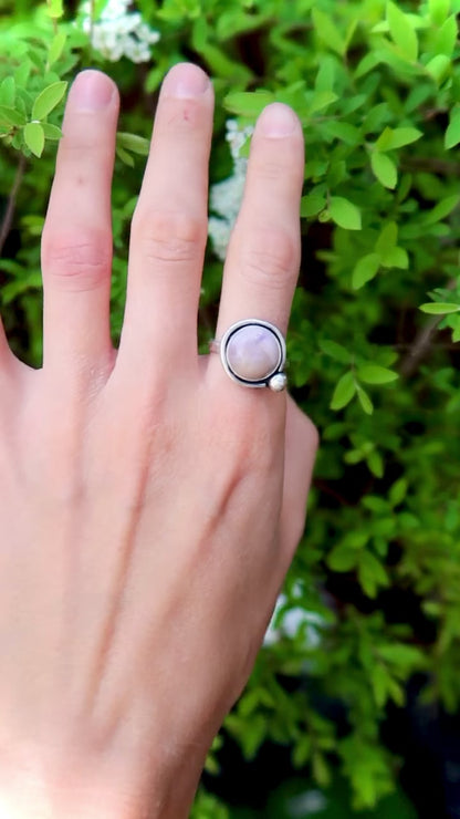 Fox Glove Hammered ring